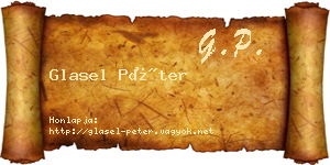 Glasel Péter névjegykártya